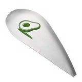 Taietor Special Pentru Avocado 3 In 1, Forma Curbata, Zimti Pentru Apucare Si Taiere, Din Otel Inoxidabil, 15 X 6 Cm, Gri - vivimall.ro