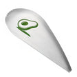 Taietor special pentru avocado Vivimall, 3 in 1, forma curbata, zimti pentru apucare si taiere, din otel inoxidabil, 15 x 6 cm, gri - vivimall.ro