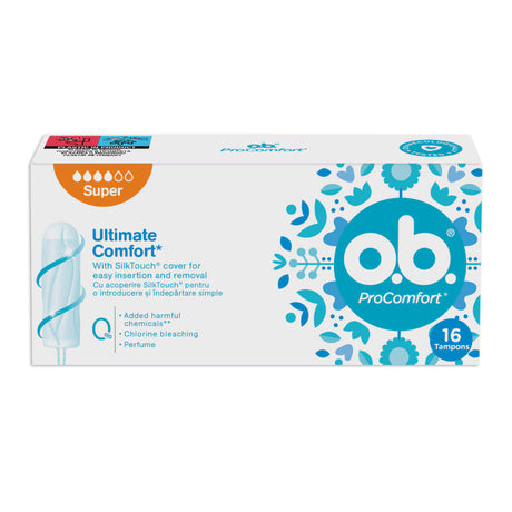 Tampoane ProComfort Super, OB, 16 bucăți - Protecție maximă și confort