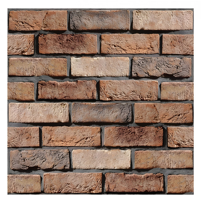 Set 10 x Placi Tapet Autocolant 3D cu Imitatie de Caramida de Exterior, pentru Perete Bucatarie Sufragerie, Usor de Curatat, Rezistent la Apa, Autoadeziv, 30x30 cm, Maro - vivimall.ro