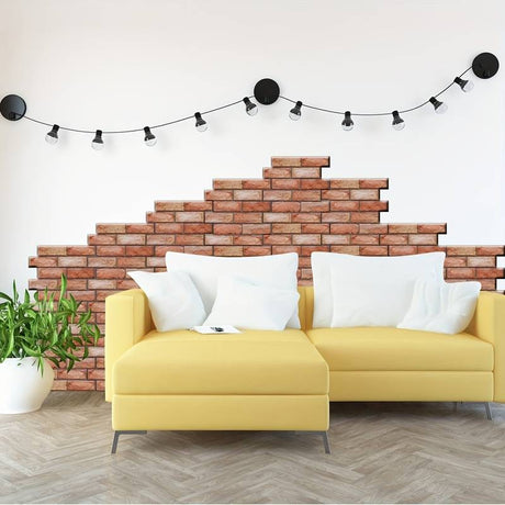 Set 10 X Placi Tapet Autocolant 3D Cu Imitatie De Caramida, Pentru Perete Bucatarie Sufragerie, Usor De Curatat, Rezistent La Apa, Autoadeziv, 30X30 Cm, Maro - vivimall.ro