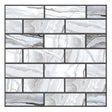 10 x Placi Tapet Autocolant 3D cu Imitatie de Marmura Dreptunghiulara, pentru Perete Bucatarie Sufragerie, Usor de Curatat, Rezistent la Apa, Autoadeziv, 30x30 cm, Gri - vivimall.ro