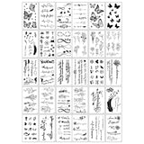 Set 30 Tatuaje Temporare, Pe Baza De Apa - vivimall.ro