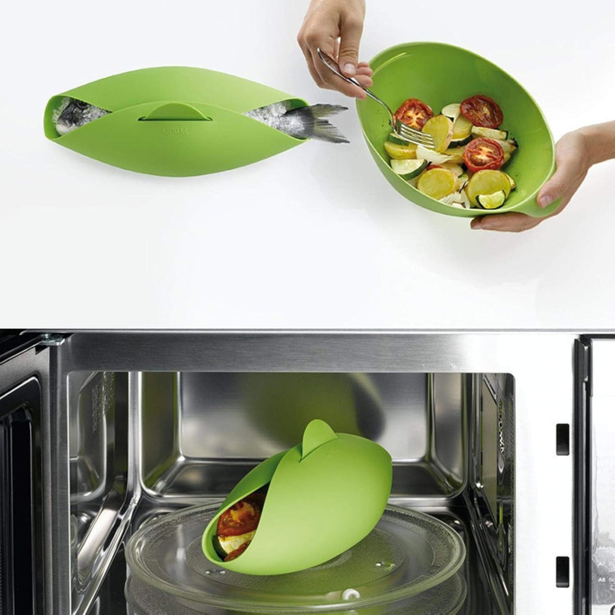 Tavă De Copt, Pentru Cuptor, Pentru Pâine, Pește, Legume, Din Silicon, Pliabilă, Multifuncțională, Formă Pentru Preparare Și Gătire, 24,5 x 9 cm, Verde - vivimall.ro