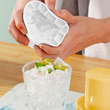Tava De Gheata Din Silicon Cu Capac, Forma De Gheata Pentru Racirea Bauturilor, In Forma De Pahar, Silicon Fara Bpa, Cuburi De Gheata, 9X8.5X8 Cm, Galben - vivimall.ro
