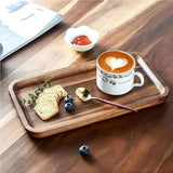 Tava din Lemn, Vivimall, Dreptunghiulara, pentru Alimente sau Decor, 30 x 20 x 1.5 cm, Natur - vivimall.ro