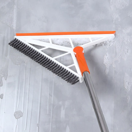 Mop Multifunctional, Cu Racleta Din Silicon, Maner Telescopic, Curatarea Eficienta A Tuturor Suprafetelor - vivimall.ro