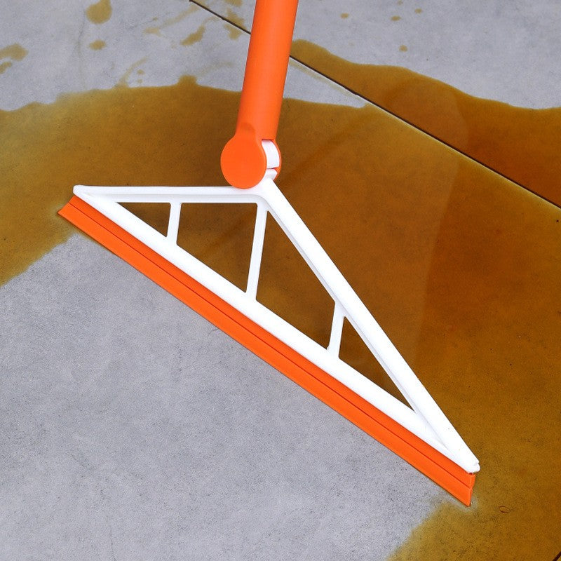 Mop Multifunctional, Cu Racleta Din Silicon, Maner Telescopic, Curatarea Eficienta A Tuturor Suprafetelor - vivimall.ro