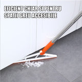 Mop Multifunctional, Cu Racleta Din Silicon, Maner Telescopic, Curatarea Eficienta A Tuturor Suprafetelor - vivimall.ro