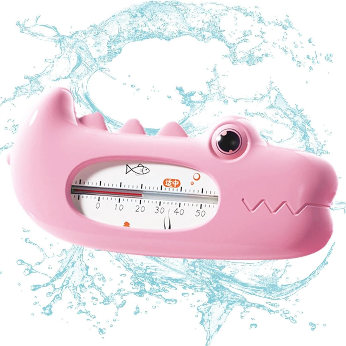 Termometru Pentru Baie, Plutitor, Rezistent La Apa, Multifunctional, Model Crocodil, 2.7X6.5X3.7 Cm - vivimall.ro