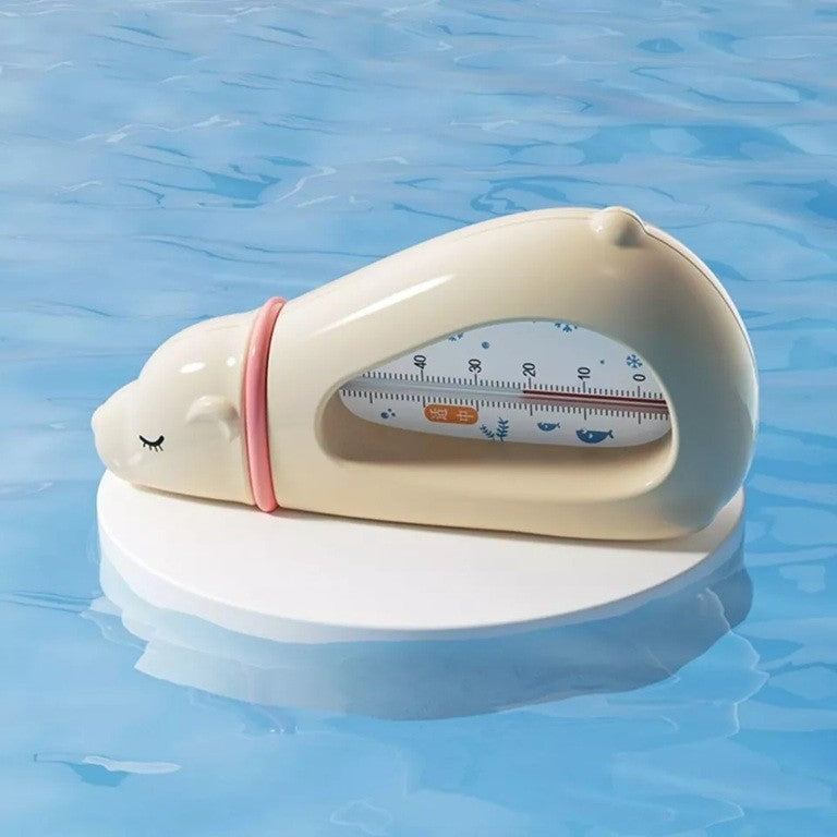 Termometru Pentru Baie, Plutitor, Rezistent La Apa, Multifunctional, Model Urs Polar, 15X7.5X4 Cm - vivimall.ro