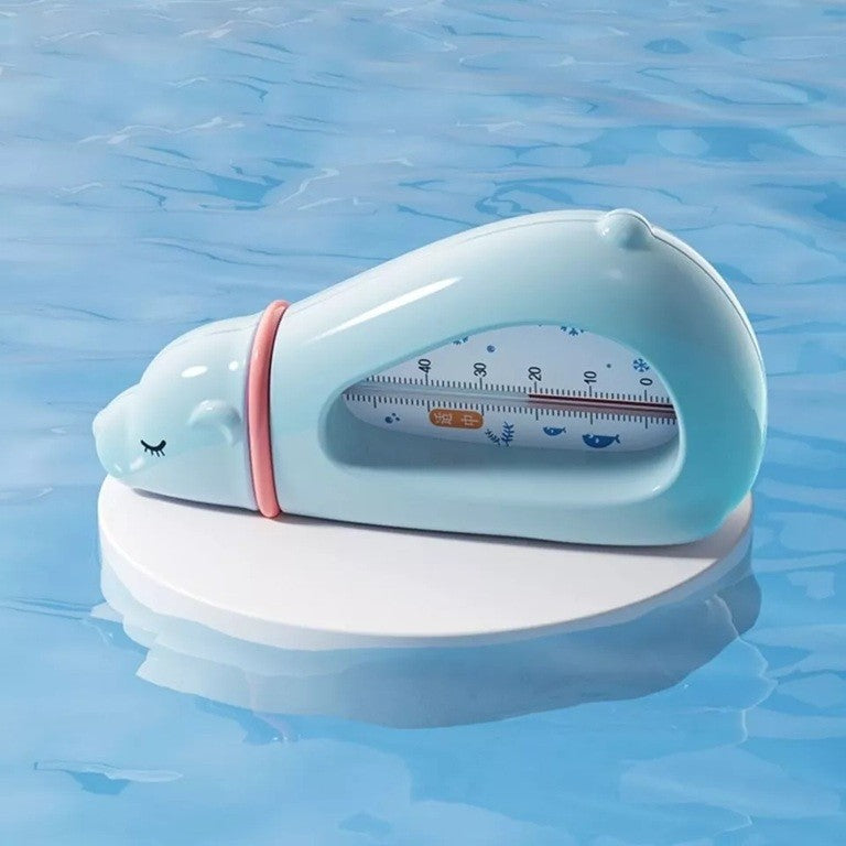 Termometru Pentru Baie, Plutitor, Rezistent La Apa, Multifunctional, Model Urs Polar, 15X7.5X4 Cm - vivimall.ro
