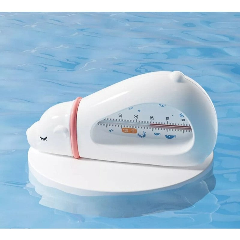 Termometru Pentru Baie, Plutitor, Rezistent La Apa, Multifunctional, Model Urs Polar, 15X7.5X4 Cm - vivimall.ro
