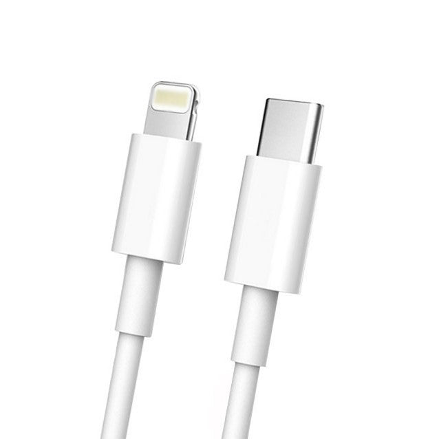 Cablu de date Fast Charge, Flippy, Power Delivery 27W, Compatibil cu iPhone, Port TYPE-C Lightning, Lungime 1 m, Alb - vivimall.ro