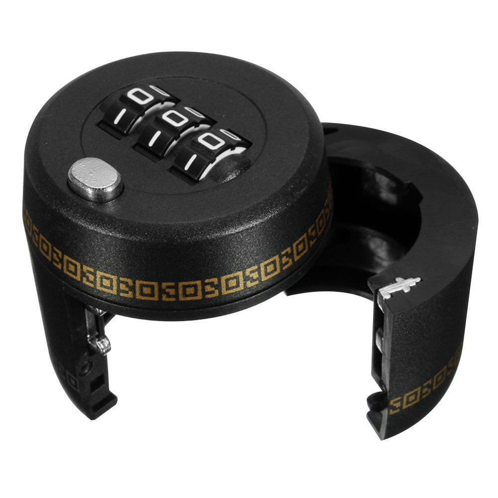 Lacat De Blocare Pentru Sticle, Lacat Pentru Sticle Cu Bauturi, Din Plastic Pp Durabil, Cu Parola Din 3 Cifre, 40 X 42 X 45 Mm, Negru - vivimall.ro