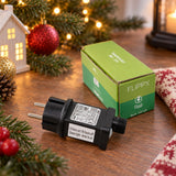 Transformator pentru Instalatie Luminoasa cu Flash, Flippy, 9 W, 31 V, pentru Maxim 1200 LED-uri, cu Temporizator 6 Ore Pornit / 18 Ore Oprit, 11 cm, Negru