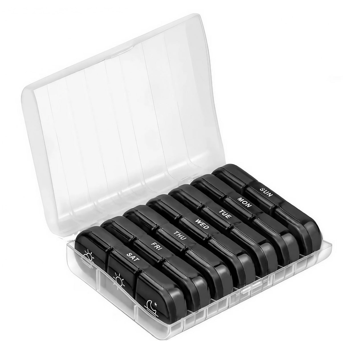 Organizator Medicamente 21 Compartimente | MediTrack - vivimall.ro