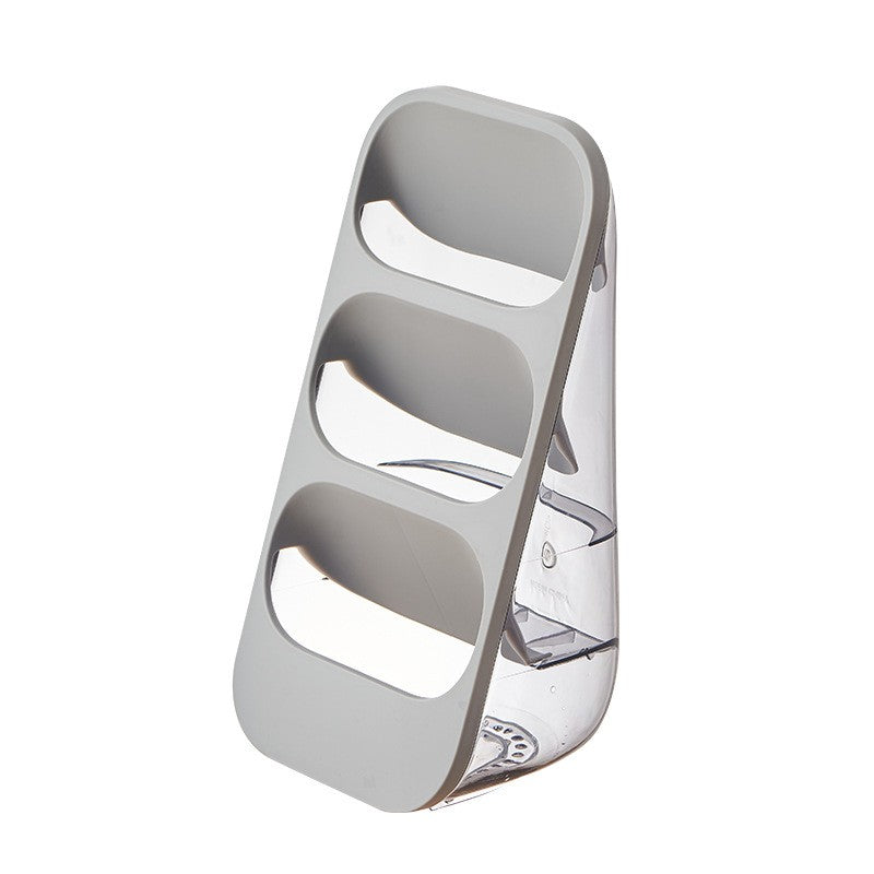 Suport - Organizator Pentru Tacamuri, 3 Compartimente, Suport Pentru Cosmetica, Ustensile, Material Pp Durabil, 33 X 16 X 15 Cm - vivimall.ro