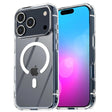 Husa Telefon, Vivimall, Compatibila Apple iPhone 17 Pro, MagSafe, Antisoc, din Silicon + TPU, Transparent - vivimall.ro