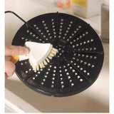 Perie Multifunctionala, Flippy, Pliabila, Triunghiulara, 15 x 3.5 x 5.8 cm, Portocaliu