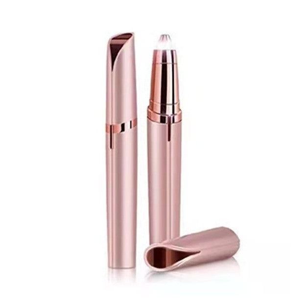 Trimmer Facial, Pentru Sprancene, Incarcare Usb, Din Abs, Roz