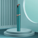 Trimmer Facial, Flippy, pentru Sprancene, Incarcare USB, 1.5 x 13 cm, din ABS, Verde