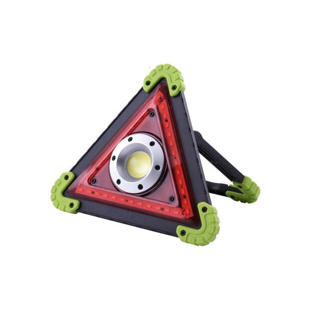 Triunghi Multifunctional De Avertizare, Lanterna Led, Impermeabil Ip65, 800 Lm, 2 X Aa, Functie Incarcare Telefon, Usb Si Micro Usb, Cob 33