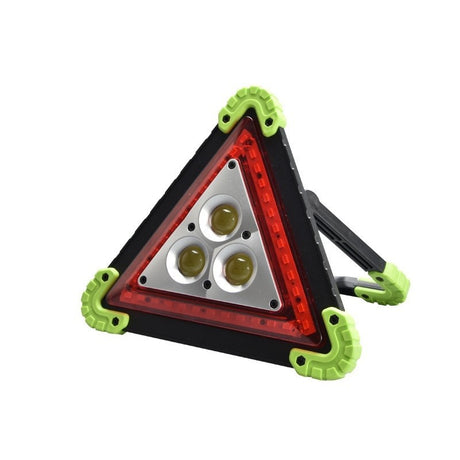 Triunghi Multifunctional De Avertizare, Lanterna Led, Impermeabil Ip65, 800 Lm, 2 X Aa, Functie Incarcare Telefon, Usb Si Micro Usb, Cob - vivimall.ro