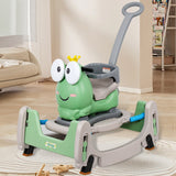 Balansor Cal Scooter verde Vivimall, dimensiuni 93x80x58 cm, vedere laterală dreapta