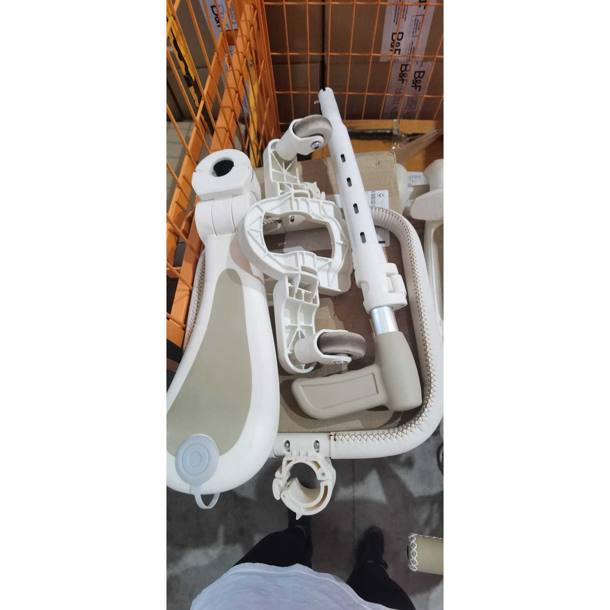 Trotineta Multifunctionala 6 In 1, Pentru Copii De La 10 Luni Pana La 12 Ani, Cu Maner De Impingere, Reglabil 360, Pliere Usoara, Reglarea Inaltimii, Alb/, Resigilat - vivimall.ro