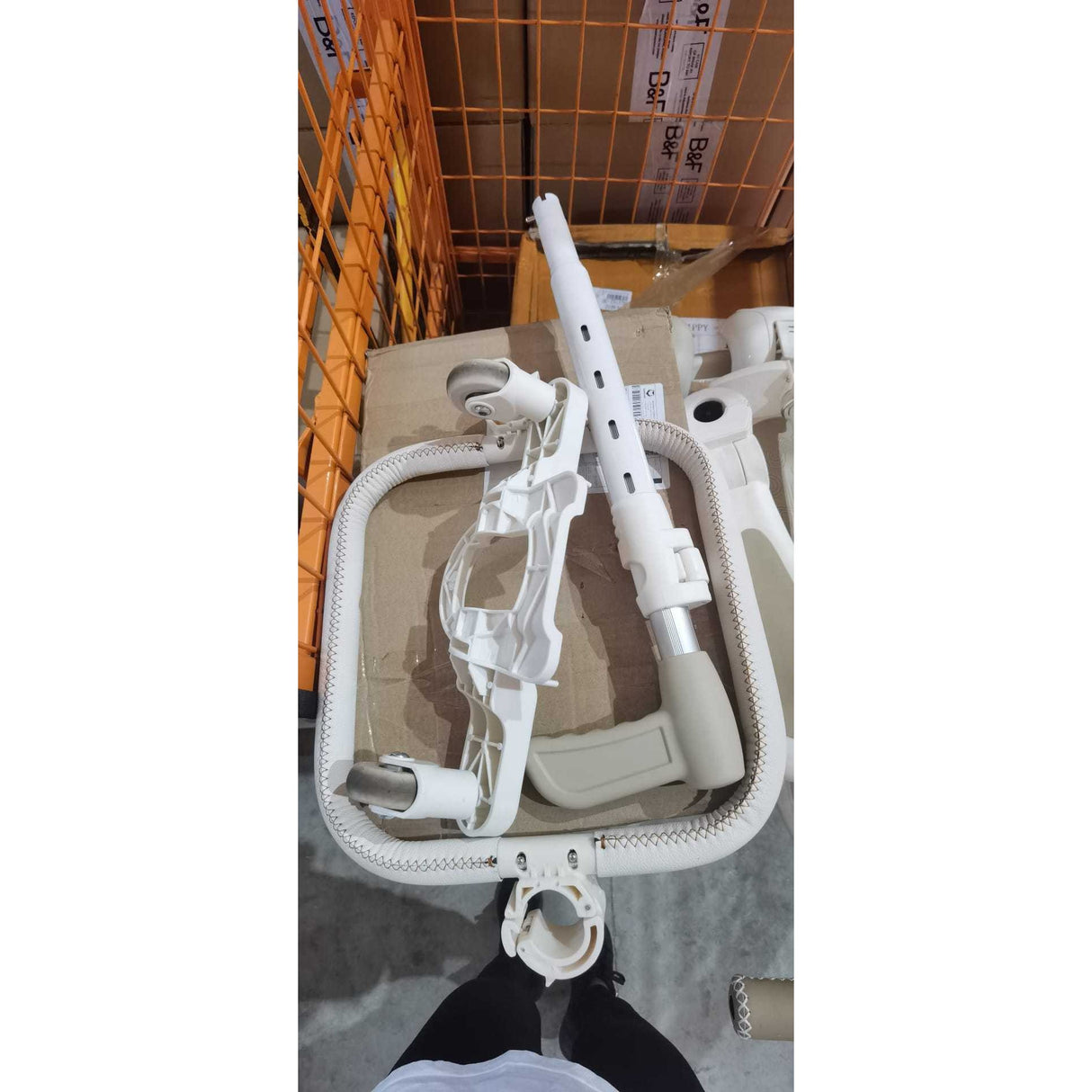 Trotineta Multifunctionala 6 In 1, Pentru Copii De La 10 Luni Pana La 12 Ani, Cu Maner De Impingere, Reglabil 360, Pliere Usoara, Reglarea Inaltimii, Alb/, Resigilat - vivimall.ro