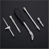 Trusa Chei Tubulare, Set 53 de Piese, Flippy, Surubelnita, Clichet, Tubulare, Imbus, Prelungitor, 27 x 20 x 5.5 cm, 1.5 kg, Cutie Rosu - vivimall.ro