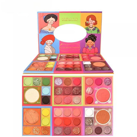 Trusa de machiaj, paleta de farduri Kevin&Coco cu 42 de culori pigmentate, Vivimall - vivimall.ro