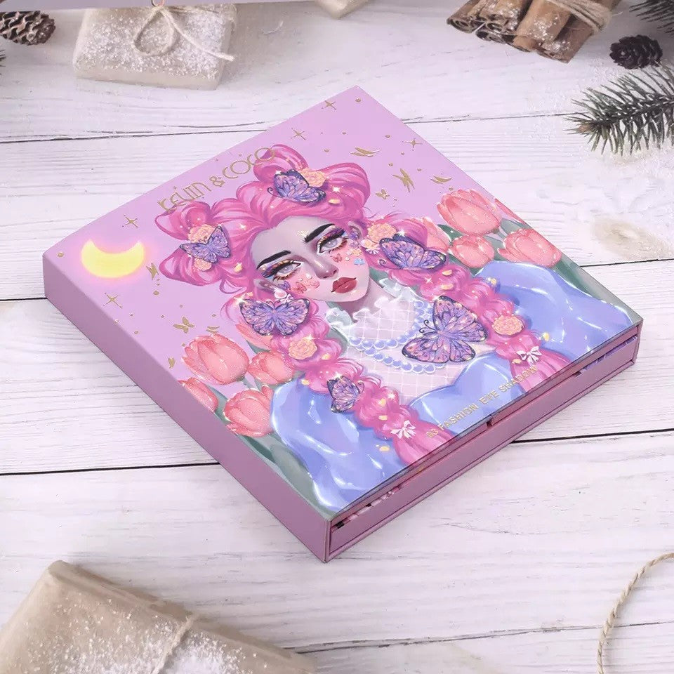 Trusa de machiaj, paleta de farduri Kevin&Coco cu 93 de culori pigmentate, Flippy - vivimall.ro