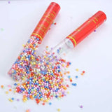 Tun de Confetti, 30 cm. Flippy, Model Bilute, Confetti din Polistiren, Ambalaj de Plastic, Multicolor