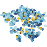 Tun de Confetti, Flippy, Best Wishes 11 x 4 cm, Model Buline din Hartie si Folie, Albastru