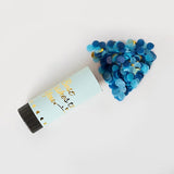 Tun de Confetti, Flippy, Best Wishes 11 x 4 cm, Model Buline din Hartie si Folie, Albastru