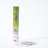 Tun Confetti, Flippy, Model Mingi de Fotbal, 40 cm, Ambalaj din Carton, Eliberare prin Rasucire, Alb Negru