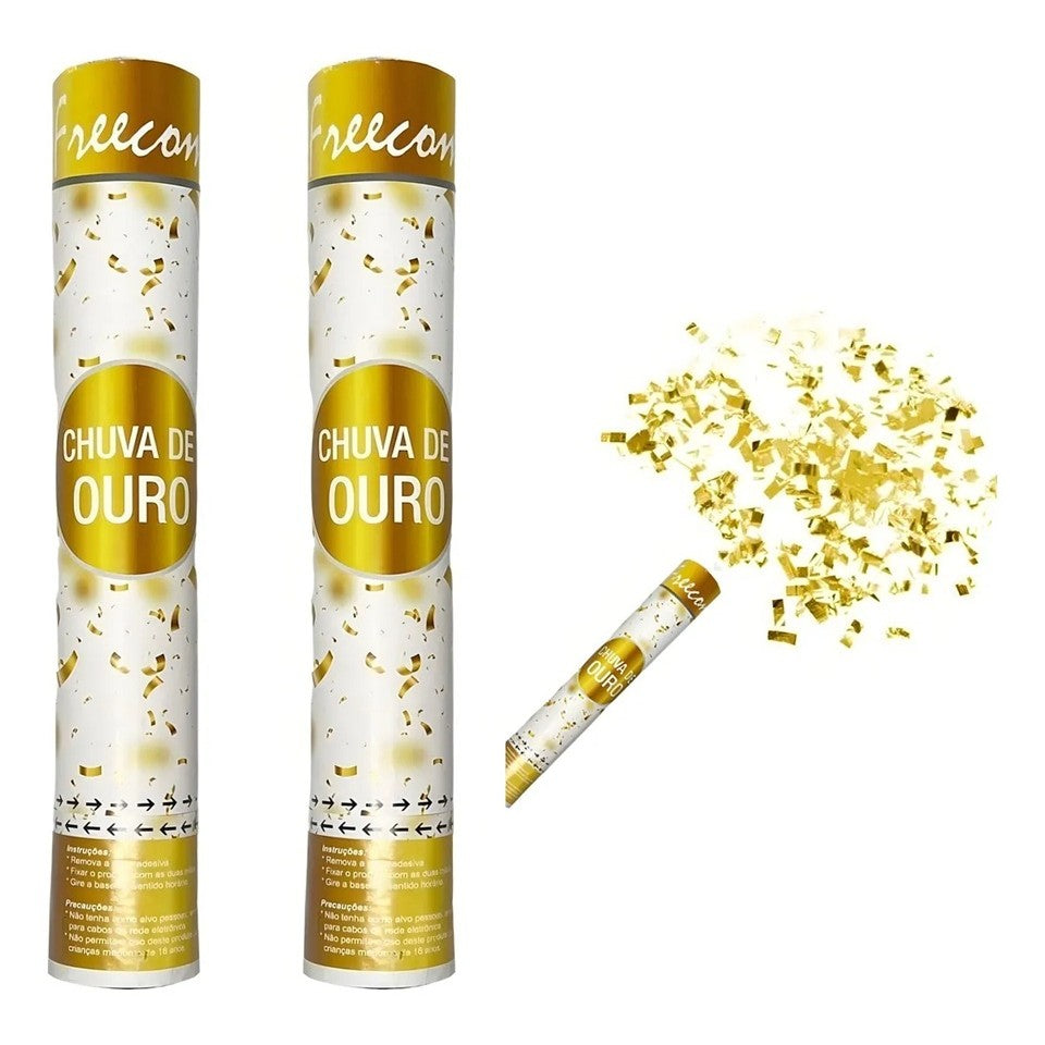 Tun Confetti, 40 Cm, Ambalaj Din Carton, Eliberare Prin Rasucire - vivimall.ro