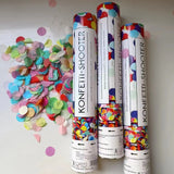 Tun de Confetti, 40 cm. Flippy, Model Konffetti Shooter, Paiete din Hartie, Multicolor