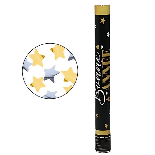 Tub De Confetti, Bonne Annee, Confetii Stelute Din Aluminiu, Auriu/ - vivimall.ro