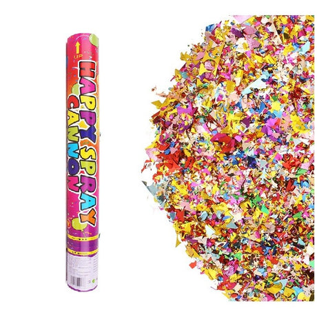 Tub De Confetti, Clasic, Confetii Asortate Din Plastic, Eliberare Prin Rasucire