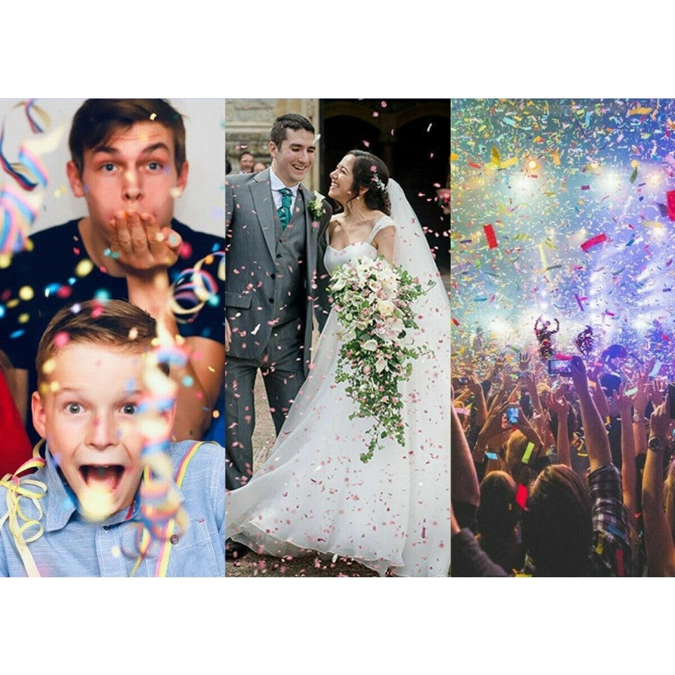 Tub de Confetti, Flippy, Party Popper, 20x5 cm, Confetii Panglici din Plastic, Multicolor