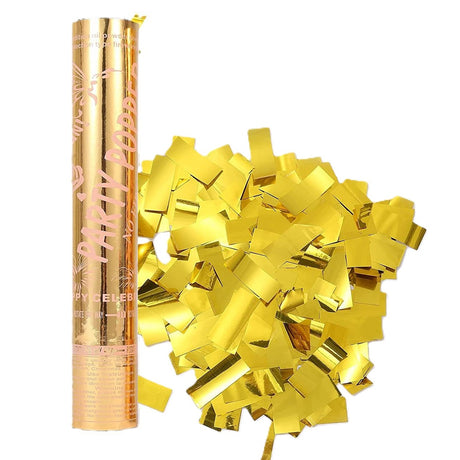 Tub De Confetti, Party Popper, Confetii Lucioase Rezistente La Foc, Eliberare Prin Rasucire