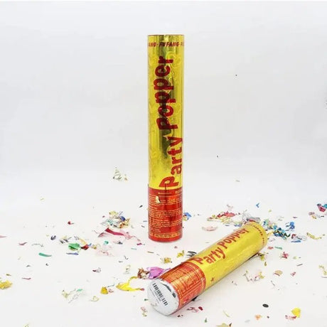 Tub De Confetti, Party Popper, Confetii Asortate Din Aluminiu