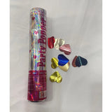 Tub de Confetti, Flippy, Party Popper, 20x5 cm, Confetii Inimioare din Aluminiu, Multicolor