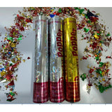 Tub de Confetti, Flippy, Party Popper, 60x5 cm, Confetii Asortate din Aluminiu, Multicolor