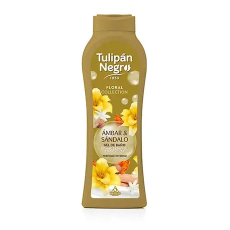 Gel de duş TULIPAN NEGRO FLORAL 650ml cu parfum de AMBRĂ şi SANDAL