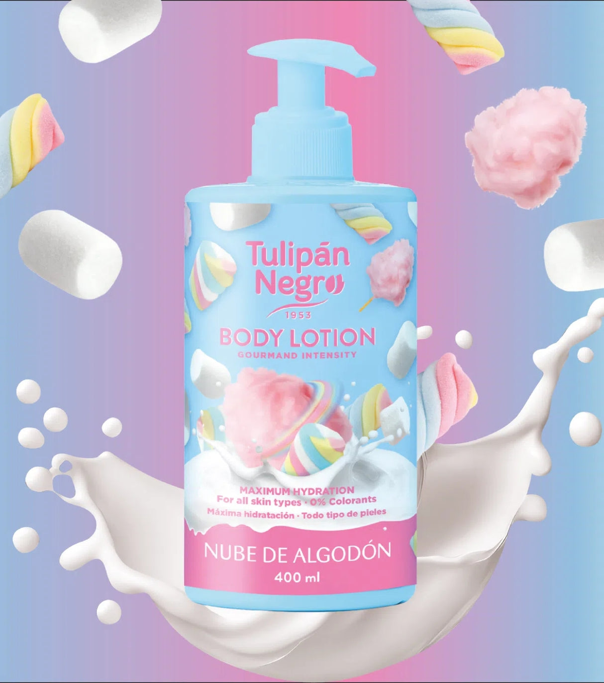 Loțiune Corporală Tulipán Negro *Gourmand Intensity* 400 ml - Hidratare și parfum