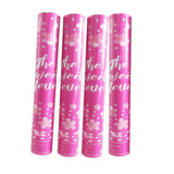 Tun Confetti, Flippy, Confetti Inimioare si Mesaj Love, 40 x 5 cm, Roz Alb